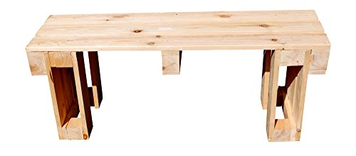 Preisvergleich Produktbild relaxedLiving / Sitzbank aus Paletten / Naturholz / Gartenmöbel / Palettenmöbel / unbehandeltes Holz / geeignet für Restaurants, Messen, Gastronomie etc. / Großbestellungen möglich