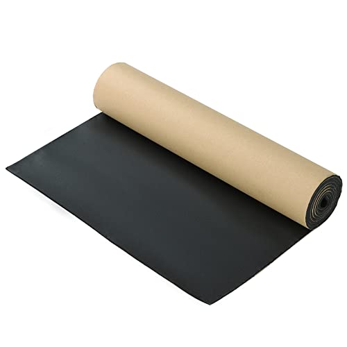 Image of Sponge Neoprene with Adhesive Foam Rubber Sheet 1 /8 inch Thick *12 inch Wide X 48 inch Long, Padding Gaskets,Crafts for Weather proofing or Stripping DIY Gasket Sealing Material