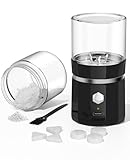 Cordless Electric Pill Crusher - Wodvalt Pill Crusher Fine Powder with Stainless Steel Blade, Grind and Pulverize for Pills & Vitamins Extremely Fine for Elderly and Pets (Black)
