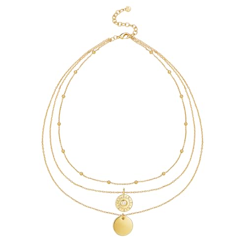 MINDDHA 14K Gold Plated Layering Necklaces | Minimalist Pendant Design | Stylish Y Pendant Necklace for Women | 15"/18" + 3 inches Extender2