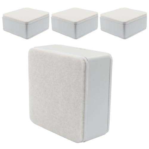 Piutouyar 4 Pcs Self Adhesive Furniture Risers, Heavy Duty Square