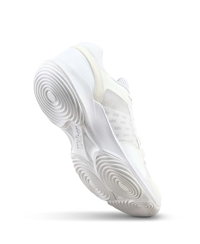 Wilson Hurakn Pro V2 Padel-Schuhe für Herren, Sicherer Sitz, Dynamisches, luftiges Design, Weiche Dämpfung, Farbe: Weiß, Größe: 10 1/2