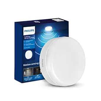 PHILIPS Full Glow Motion Sensor 15-watt Round LED Surface Downlighter | Full Glow Sensor Surface Downlight for Ceiling | LED Sensor Ceiling Light for Home & Hall | Cool Day Light,Pack of 1