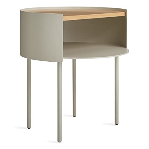 Mesitas De Noche Mesita de noche nórdica redonda blanca for interiores, mesita de noche for dormitorio, mesa auxiliar de hierro forjado, sofá minimalista, mesa auxiliar Mesas De Noche Para Dormitorio(