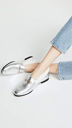 Image of Sam Edelman Women's Loraine Loafer, Soft Silver /Modern Ivory, 8 M US