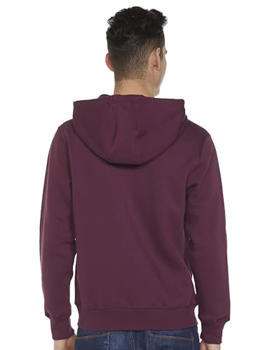 Image of U.S. Polo Assn. Men's Solid Regular fit Sweatshirt, Cotton Blend, Hooded Neck