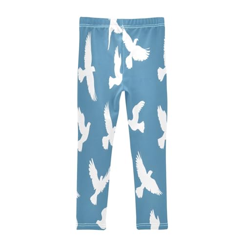 Toddler Girls Leggings Printed Yoga Pants Leggings White Pigeon for Kids2