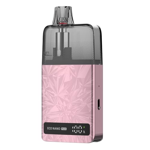 Compatibilità - La batteria ECO Nano Plus è compatibile con la cartuccia ECO Nano 0,6 Ω/0,8 Ω/1,2 Ω Mesh da 6 ml, la cartuccia ECO Nano Lush Mesh da 6 ml 0,6 Ω e la cartuccia ECO Nano da 10 ml 0,6 Ω/0,8 Ω, con un design facile da riempire dal basso e tecnologia di riscaldamento COREX Smooth