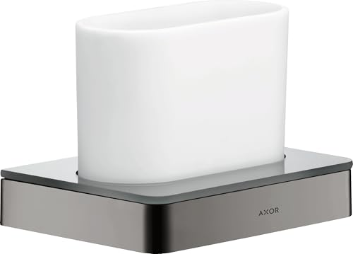 hansgrohe Zahnglas Axor universal Glas, Wandmontage, Polished Black Chrome