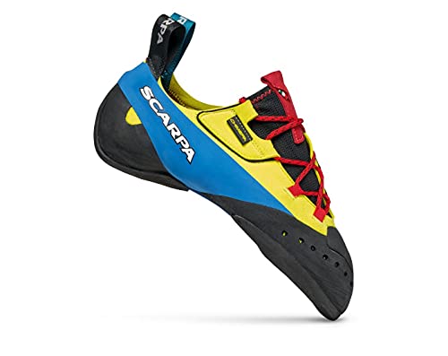 SCARPA Chimera Lace Rock Climbing Shoes for Sport Climbing and Bouldering - Specialized Performance for Sensitivity and Support - Yellow - 9-9.5