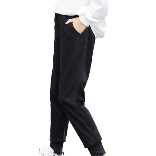 Toddler Boys 2 Pack Cotton Active Jogger Sweatpants Kids Casual Athletic Solid Pants for 2-11 Years4