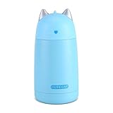 Fdit Tazza Thermos Forma Gatto Portatile Tazza Bottiglia Acqua Caffè Bevanda Calda Tazza Acciaio Inox Viaggio Sport per Bambini