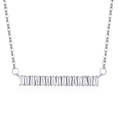 Collier Zircon Femme chic et élégant en argent S925 pour la Saint-Valentin