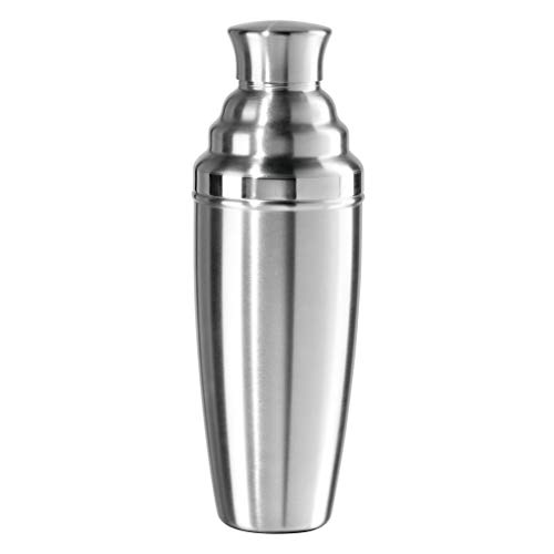 Oggi Jumbo Cocktail Shaker 60 oz – Stainless Steel Construction, Built in Strainer – Ideal Large Cocktail Shaker for Parties, Mixes 12 Martinis