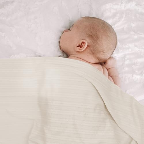 Image of BQUBO Newborn Receiving Blanket Hat Mittens Set for Baby, Unisex Baby Boys Girls Essentials, Newborn Registry Must Haves, Stroller Crib Shower Gifts