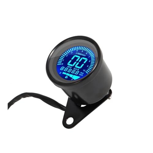 Moto Cuentakilómetros Odómetro Digital Universal para Motocicleta Medidor De Combustible Y Odómetro