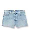 MUSTANG Damen High Rise Shorts, Mittelblau 422, 33