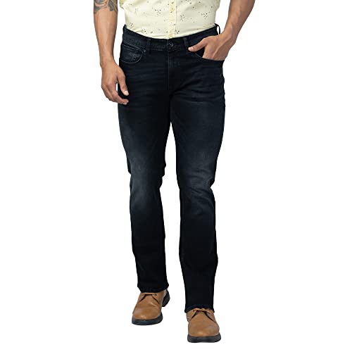 Image of Spykar Men's Rafter Boot Cut Mid-Rise Casual Jeans
