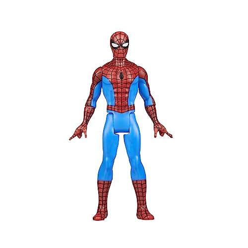 Marvel Legends Series Retro 375 Collection Spider-Man 3.75-Inch Action Figures, Multicolor, Small