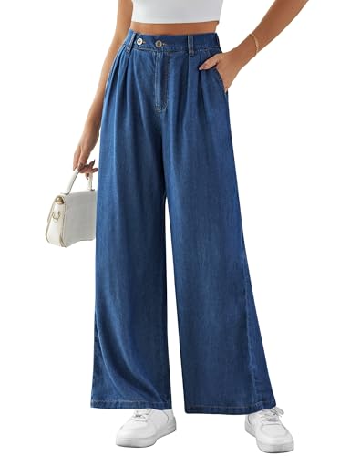 Wide Leg Jeans for Women High Waisted Baggy Jeans Womens Wide Leg Lounge Pants Stretch Bell Bottom Wide Leg Pants