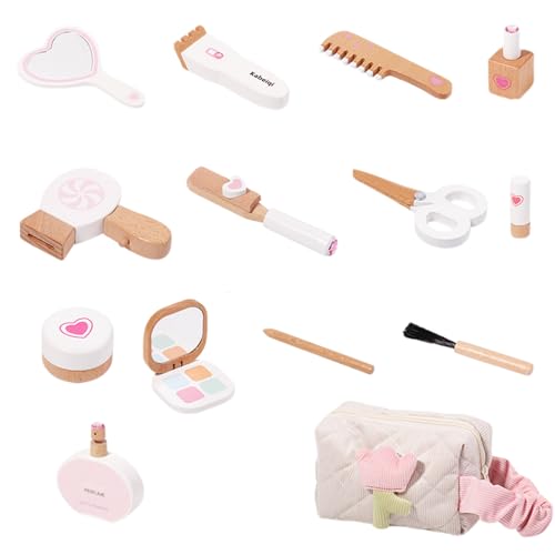 Kit maquillage bois enfant avec parfum miroir et mascara imitation
