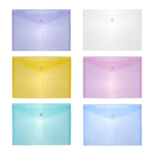 Pochettes plastiques transparentes de rangement pour les papiers de maison et école