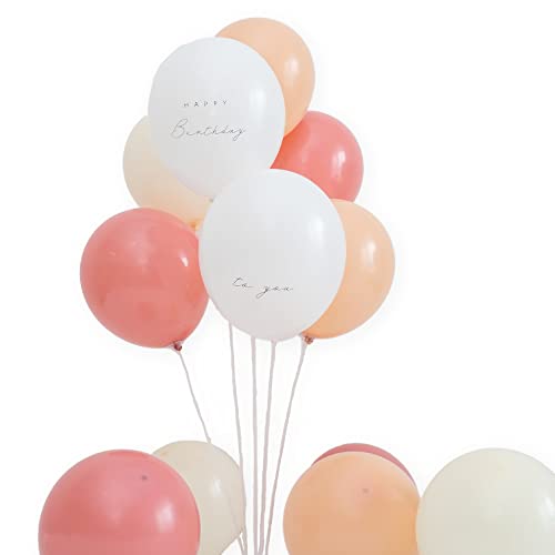 Hanamei バースデー バルーン と バルーンスタンド セット 飾り付け ニュアンス カラー レターバルーン HAPPY BIRTHDAY 風船 飾り くすみ 誕生日 パーティー 男 女 装飾 フォトブース 流行 スタイル