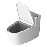 jojofuny Cenicero de Pared en Acero Inoxidable Tapa, Tamaño Mini, Diseño Creativo Forma Inodoro para Baño y Hogar, Cenicero sin Humo para Interiores, Accesorio Funcional y Decorativo