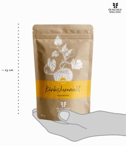 Foto von Kürbiskernmehl teilentöl feingemahlen Ölmühle Solling 500g