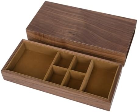 Jewelry Box Walnut Solid Wood With Lock Engagement Single Flannel image 2