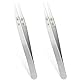 2 Stück Keramik Pinzetten Set Edelstahl Tweezers Professionell Pinzette Werkzeug Pinzette Set für Modellbau Computer Elektronische Reparaturen Präzisionsarbeit Laborarbeit Schmuck Werkzeug