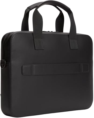 Bolsa para computadora negra Tommy Hilfiger acolchada para portátil 4