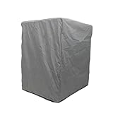 SavvyCraft Funda impermeable para soporte de capitán de barco pontón, 61 cm de profundidad x 27 pulgadas de ancho x 33 pulgadas de alto, gris