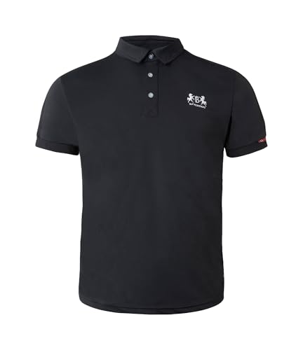 HORZE B Vertigo Flynn Mens Technical Polo Shirt - Anthracite Grey - L