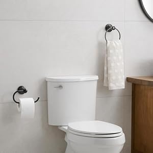 Hoimpro Oil Rubbed Bronze Towel Ring Toilet Paper Holder, Double Bathroom Hardware Set Fixtures Toilet Roll Tissue Holder, Hand Towel Bar Towel Rack Rv Accessories, Sus304 Stainless Steel, Wall Mount Hoimpro Oil Rubbed Bronze Towel Ring Toilet Paper Holder Double Bathroom Hardware Set Fixtures Toilet Roll Tissue Holder Hand Towel Bar Towel Rack Rv Accessories Sus304 Stainless Steel Wall Mount