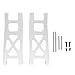Tbest Rear Lower Swing Arm, Aluminum 1/10 Alloy Lower Suspension Arm Fit for ECX 2WD RC Car(Silver ECX1019S) Car Model Accessories Model Car Accessories