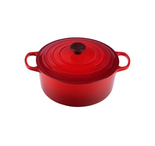 Le Creuset Enameled Cast Iron Signature Round Dutch Oven, 9 qt., Cerise