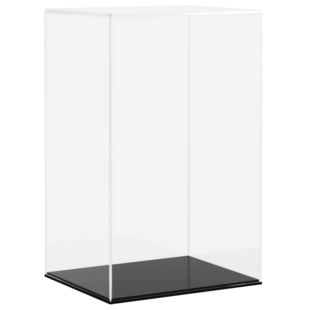 Acryl Vitrine 22x18x35 cm - Staubschutz Box für Sammlerstücke, Figuren, Modellautos und Souvenirs - Transparente Präsentationsvitrine
