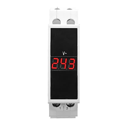 Compteur de tension AC 80-500V Din Rail voltmètre monophasé modulaire affichage LED BV-1R