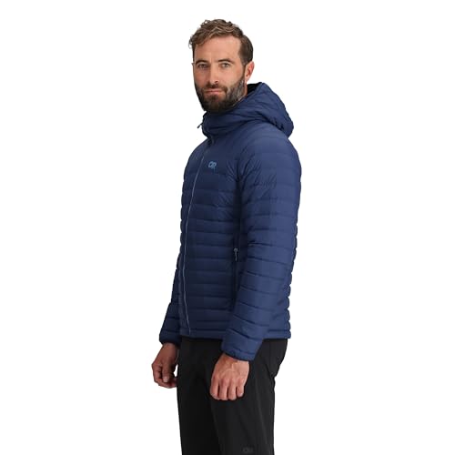 Outdoor Research Men's Transcendent Down Hoodie Jacket | Water & Wind Resistant, Insulated, Lightweight, Standard Fit3