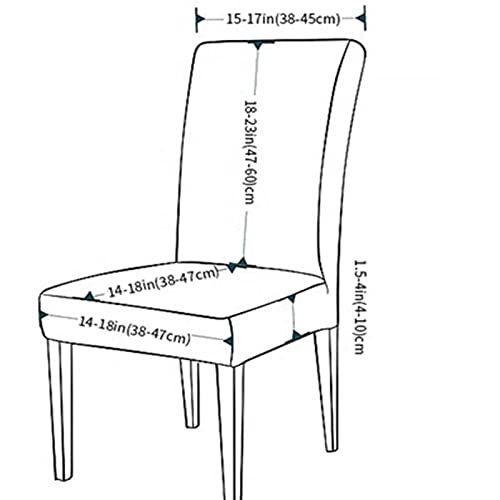 Housse de chaise salle à manger en relief 3D chic et extensible