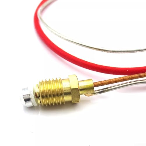 Gas-Thermoelement-Set, 400mm Thermoelement für Gas, Terrassenheizungs-Thermoelement, Außenheizung, M6 x 0.75 Kopfgewinde Ersatzteile M8 x 1 Endanschlussmuttern, für Gas, Heizung, Gasbrenner (40 cm)