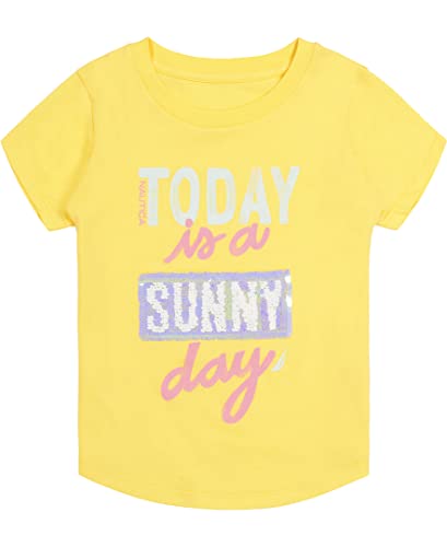 Image of Nautica Girls Short Sleeve Legacy T-Shirt with Flip Sequin Design, Cotton Tee with Tagless Interior