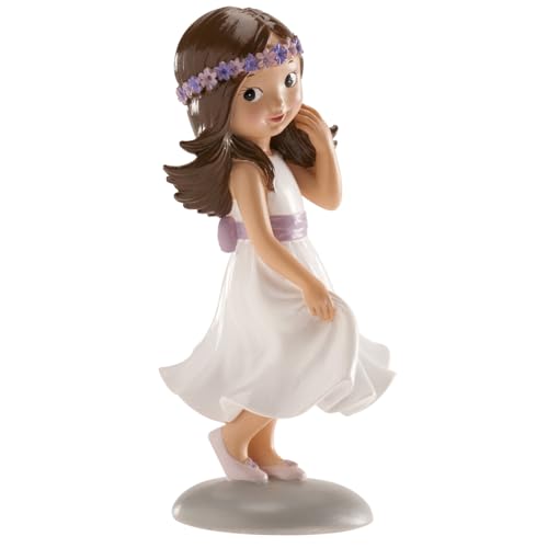 Dekora - Figura Decorativa per Torta Prima Comunione Bambina | Cake Topper - Irene