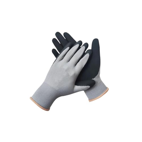 Guantes de nitrilo NJ506 para trabajo flexible y resistente a la abrasión, juego de 2