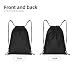 Gianlaima Black & Grey Leopard Drawstring Backpack & Gym Sack - Sport, Yoga, Dance & Travel Bag for Men & Women