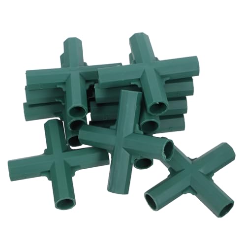 UPKOCH 10 Piezas Conector De Cuatro Vías para Invernaderos Adaptador De Manguera De PVC De Conector De Tubería para Jardín Accesorios De Reparación De Mangueras De Tubería De PVC