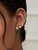 6 Pairs Hypoallergenic Cubic Zirconia Earrings Surgical Steel Flat Back Studs for Cartilage, Screw Back Fashion Jewelry #4