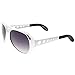 zeroUV Large King Of Rock & Roll Aviator Sunglasses 63mm (Silver/Lavender)