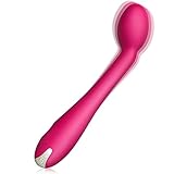 SXOVO 女性用 バイブレーターGスポット刺激プラガブル強力な振動USB充電式 静かな防水 クリトリス スティックタイプ ローター 大人のおもちゃ ローズレッド